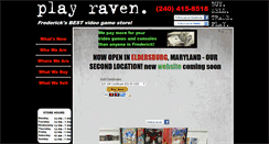 Desktop Screenshot of playravenfrederick.com